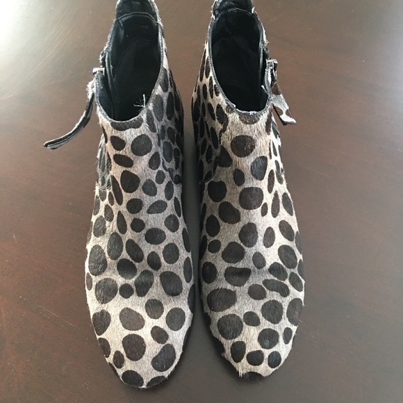 Animal Print booties size 7